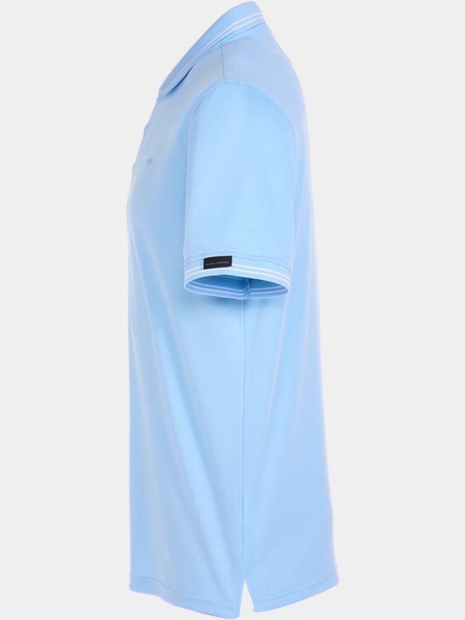 Daniel Springs Anti Odor Funktions Halbarm Polo hellblau