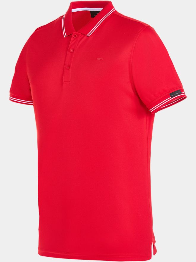 Daniel Springs Anti Odor Funktions Halbarm Polo rot
