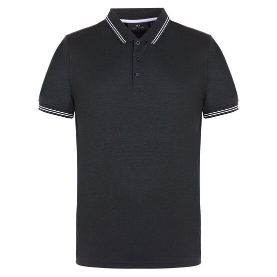 Daniel Springs  Anti Odor Functional Half Sleeve Polo dark gray melange