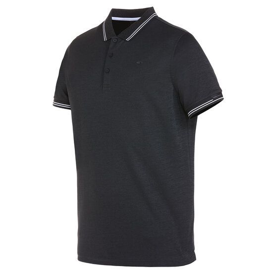 Daniel Springs  Anti Odor Functional Half Sleeve Polo dark gray melange