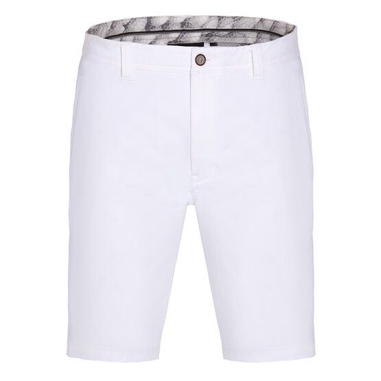 Daniel Springs  REMO nylon stretch Bermuda trousers white