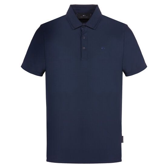 Daniel Springs  Nylon pique half-sleeve polo navy