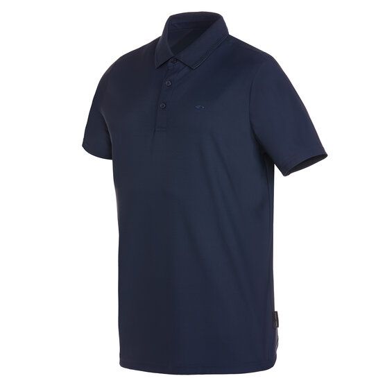 Daniel Springs  Nylon pique half-sleeve polo navy