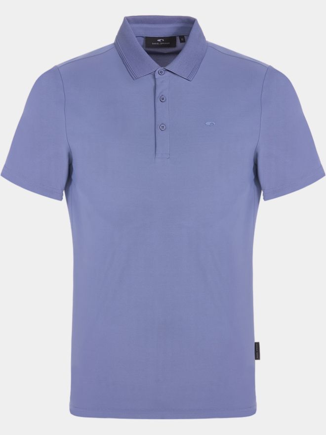 Daniel Springs Nylon Pique Halbarm Polo grau