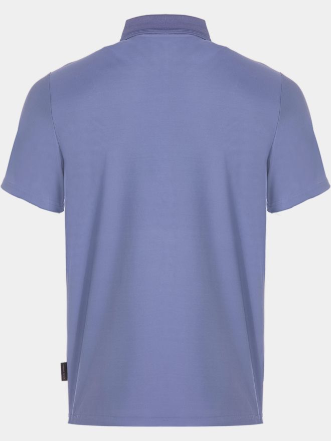 Daniel Springs Nylon Pique Halbarm Polo grau