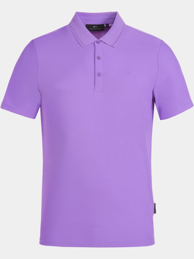 Daniel Springs Nylon Pique Halbarm Polo lila