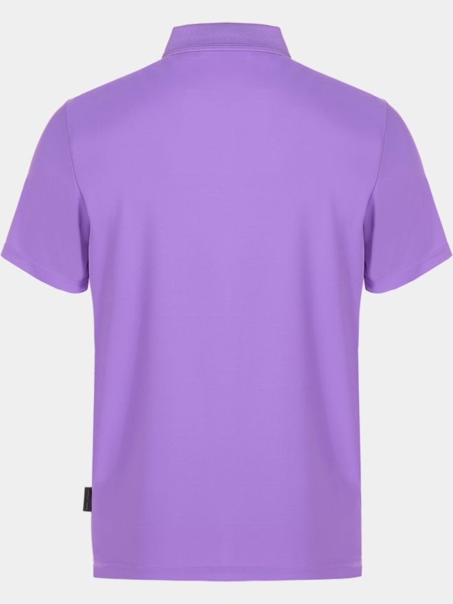 Daniel Springs Nylon Pique Halbarm Polo lila