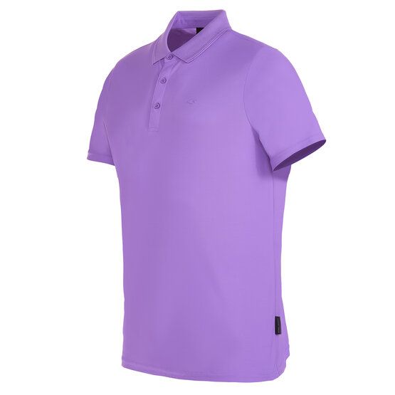 Daniel Springs  Nylon pique half-sleeve polo purple