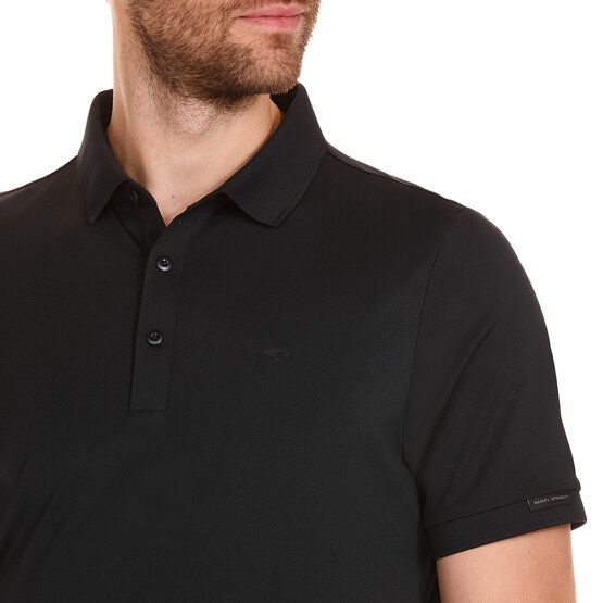 Daniel Springs  Functional half-sleeve polo black