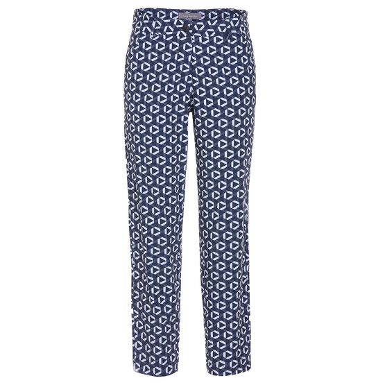 Valiente  MEGAN print 7/8 pants navy