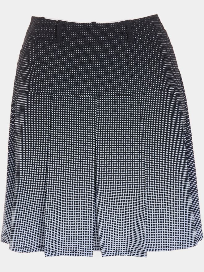 Valiente Gradient Druck lang Skort schwarz