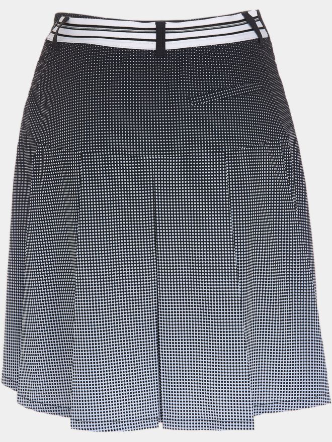 Valiente Gradient Druck lang Skort schwarz