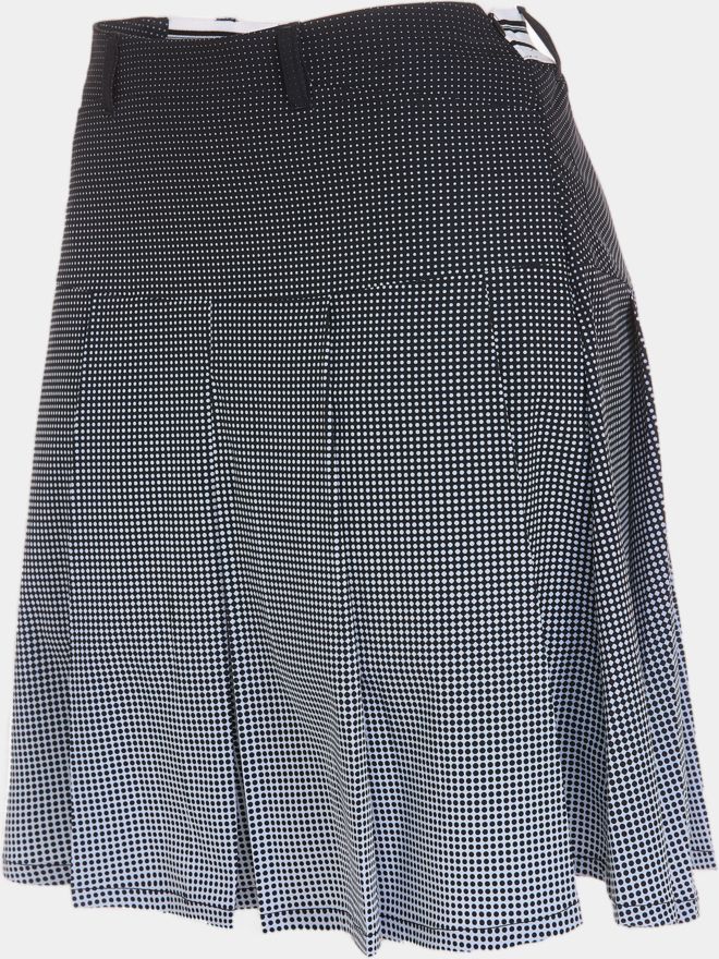 Valiente Gradient Druck lang Skort schwarz