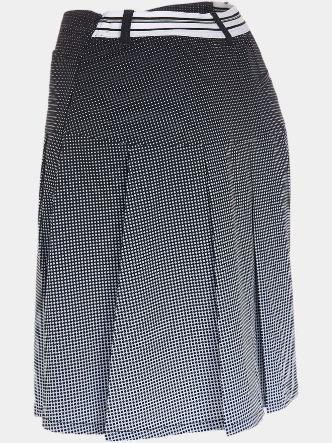 Valiente Gradient Druck lang Skort schwarz
