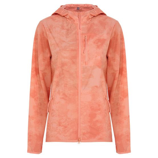 Valiente  Lightweight, water-repellent batik windstopper jacket coral