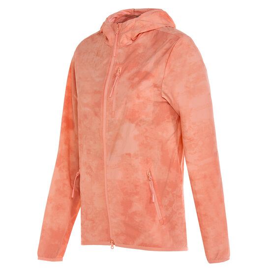 Valiente  Lightweight, water-repellent batik windstopper jacket coral