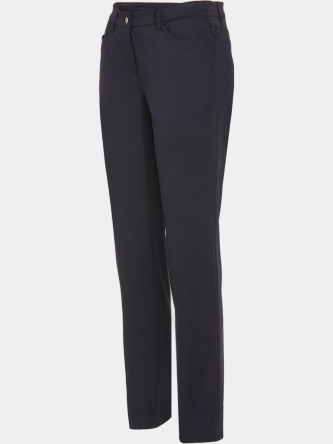 Valiente ROMY Nylon-Stretch lang Hose schwarz