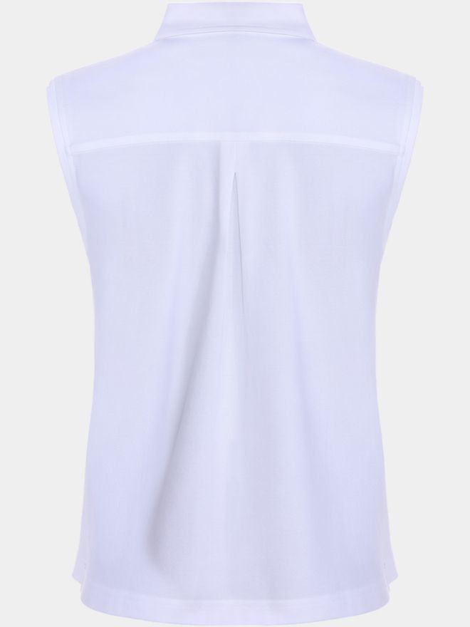 Valiente Rueckenfalte ohne Arm Polo weiß