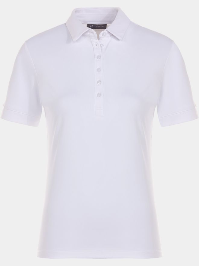 Valiente Funkční polokošile pique s polovičním rukávem bílá