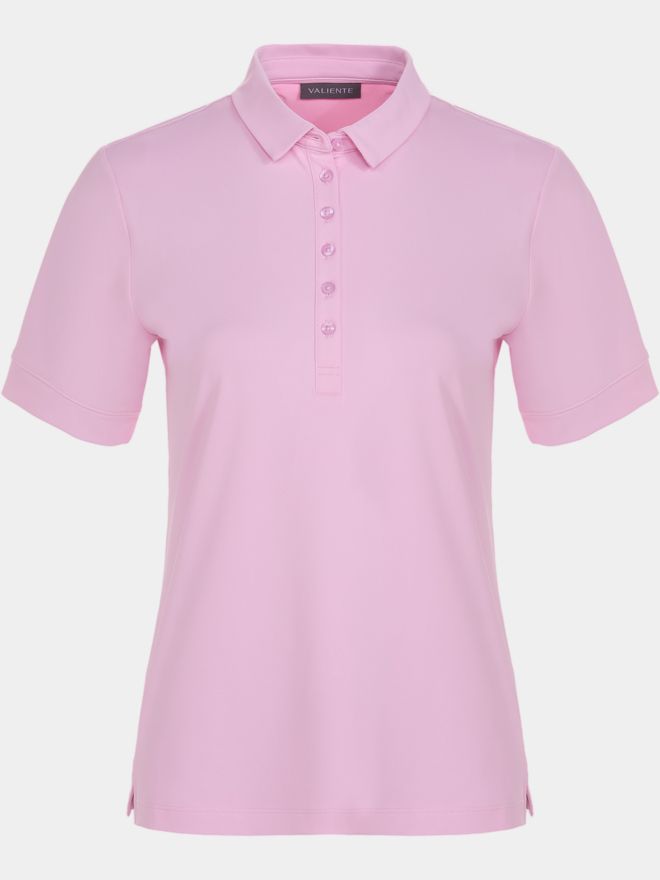 Valiente Funktions Pique Halbarm Polo rosa