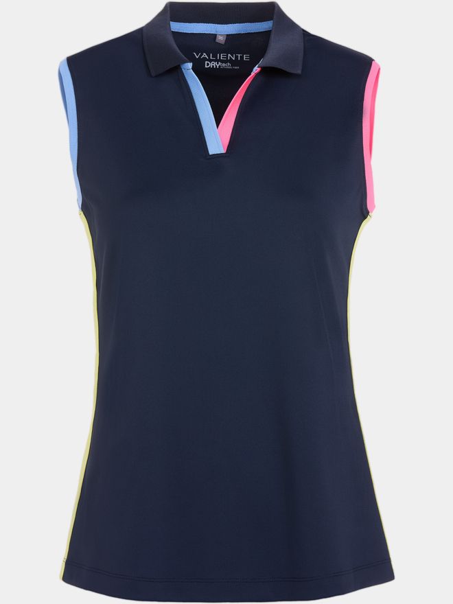 Valiente Farbspiel ohne Arm Polo navy