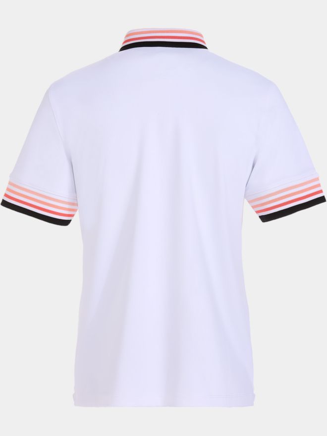 Valiente Funktions Pique Halbarm Polo weiß