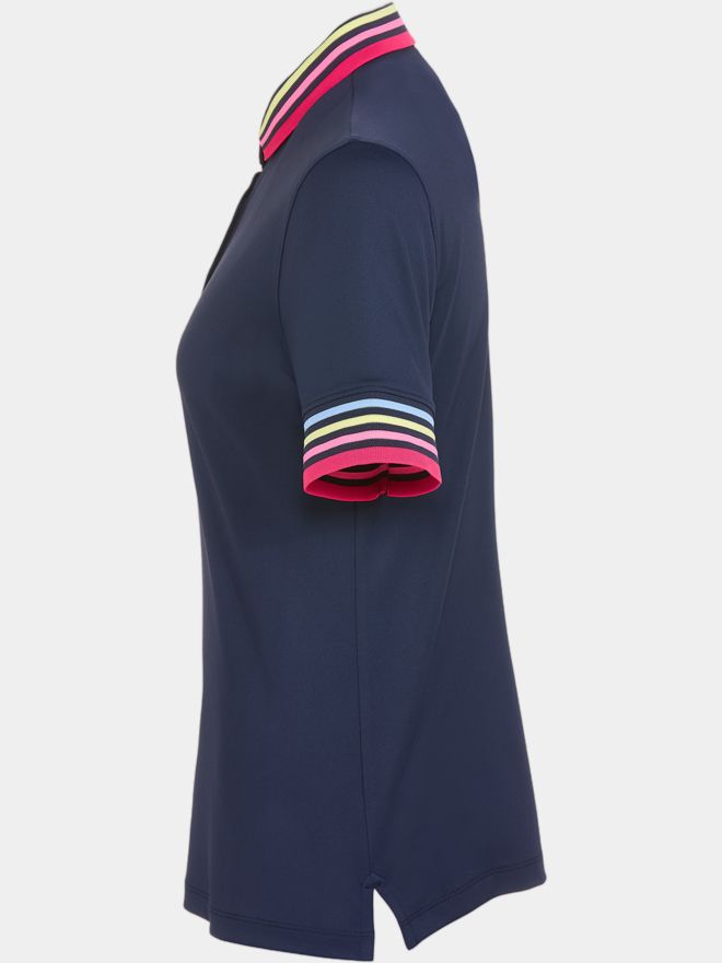 Valiente Funktions Pique Halbarm Polo navy