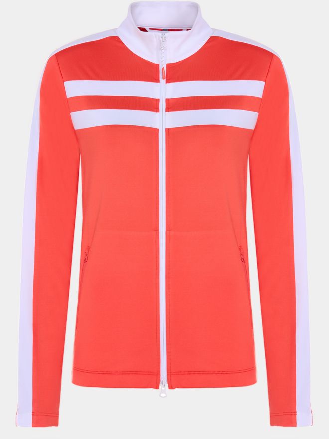 Valiente Colourblock Power- Stretch Jacke koralle
