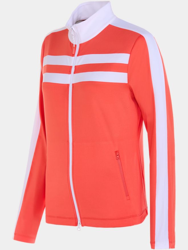 Valiente Colourblock Power- Stretch Jacke koralle