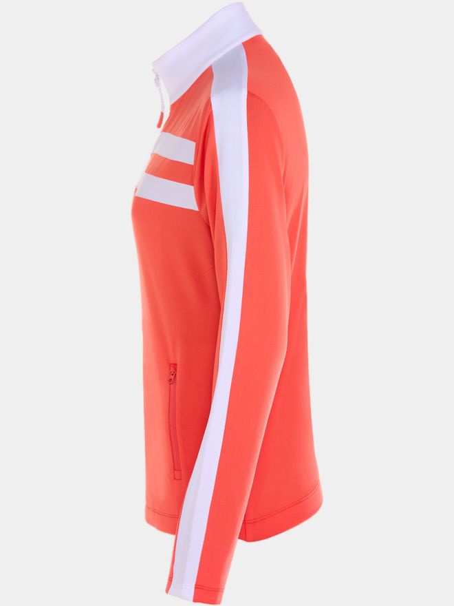 Valiente Colourblock Power- Stretch Jacke koralle