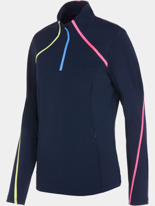 Valiente Power- Stretch Midlayer navy