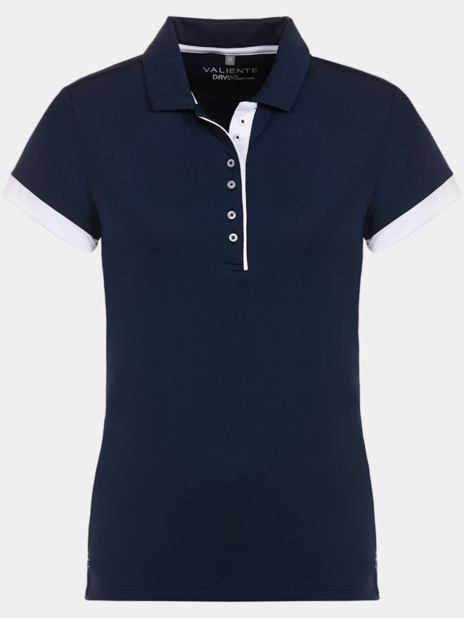Valiente Funktions Halbarm Polo navy