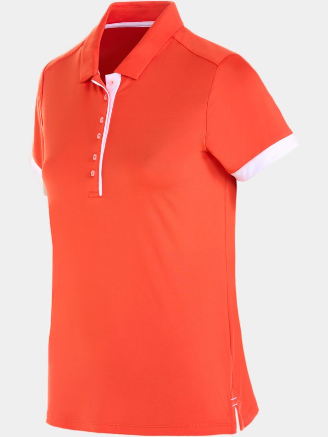 Valiente Funktions Halbarm Polo koralle