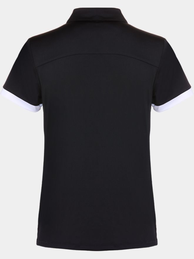 Valiente Funktions Halbarm Polo schwarz