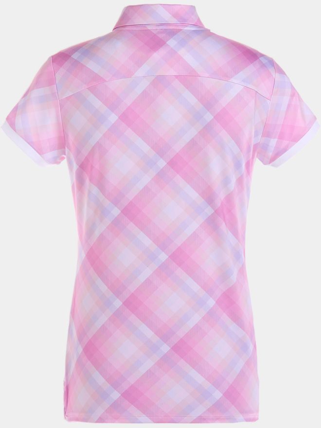 Valiente Druck Halbarm Polo kariert