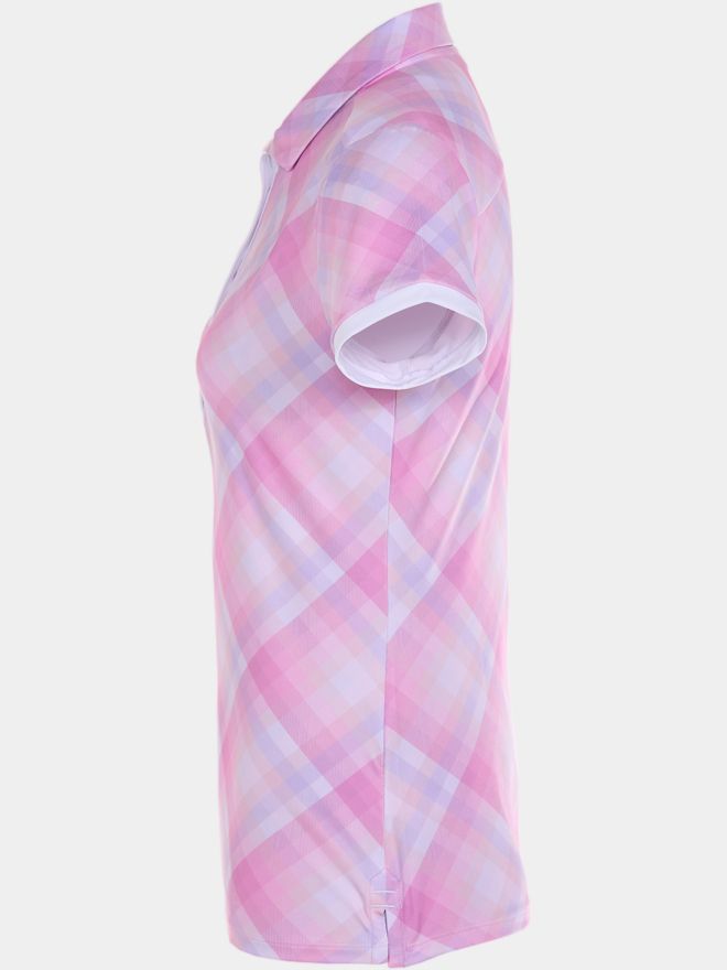 Valiente Druck Halbarm Polo kariert