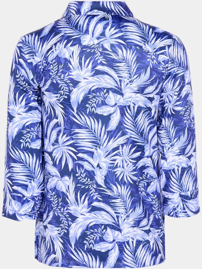 Valiente Druck 3/4 Arm Polo blau