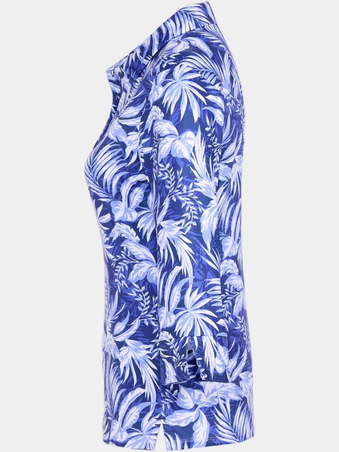 Valiente Druck 3/4 Arm Polo blau