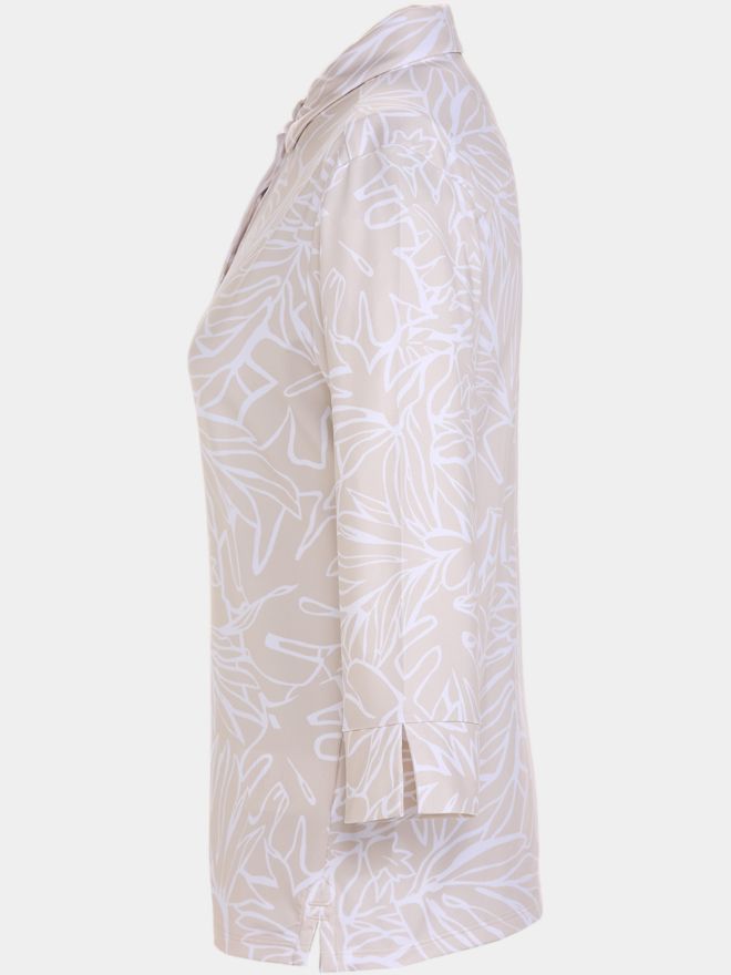 Valiente Druck 3/4 Arm Polo sand