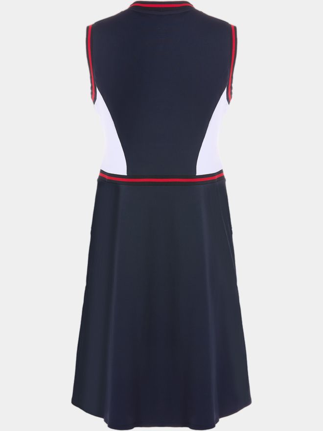 Valiente Colourblock ohne Arm Kleid navy