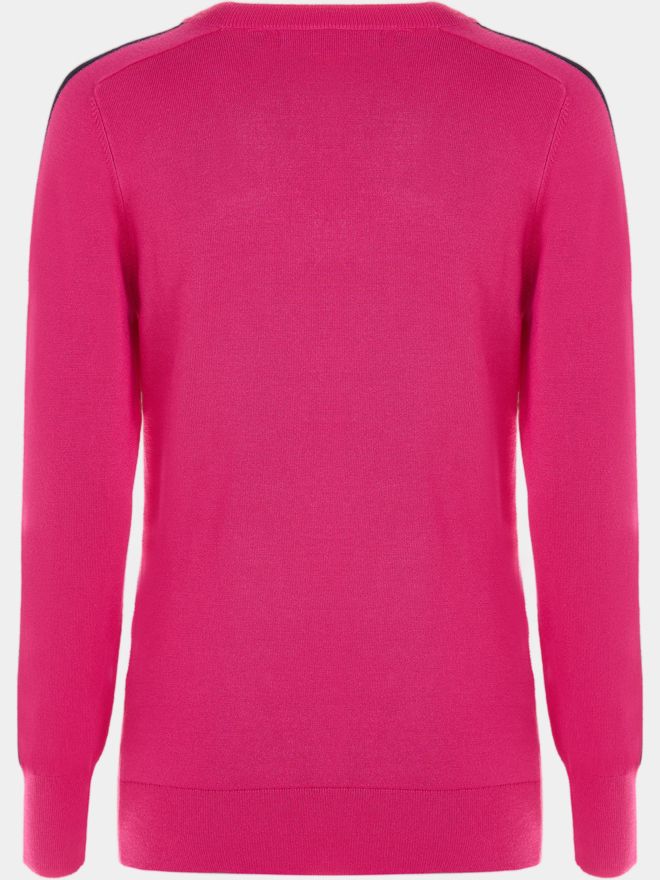 Valiente V-Neck Pullover Strick pink