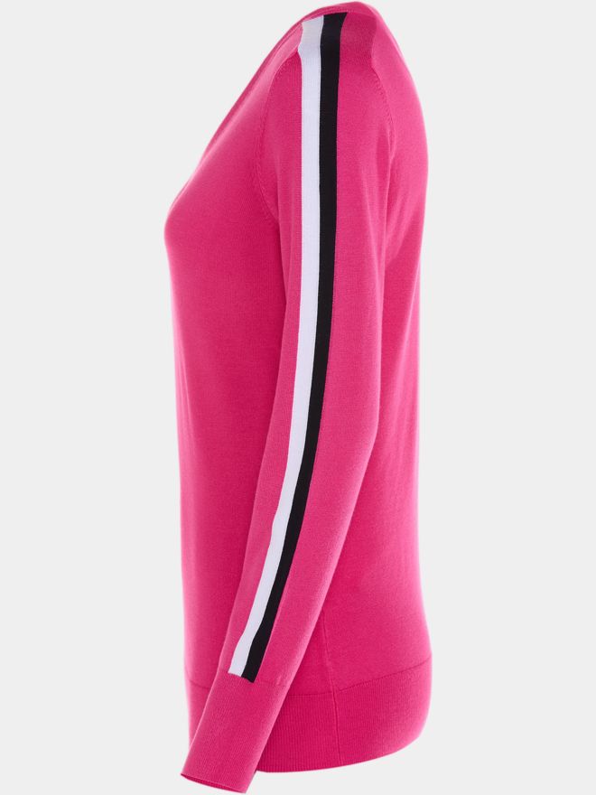 Valiente V-Neck Pullover Strick pink