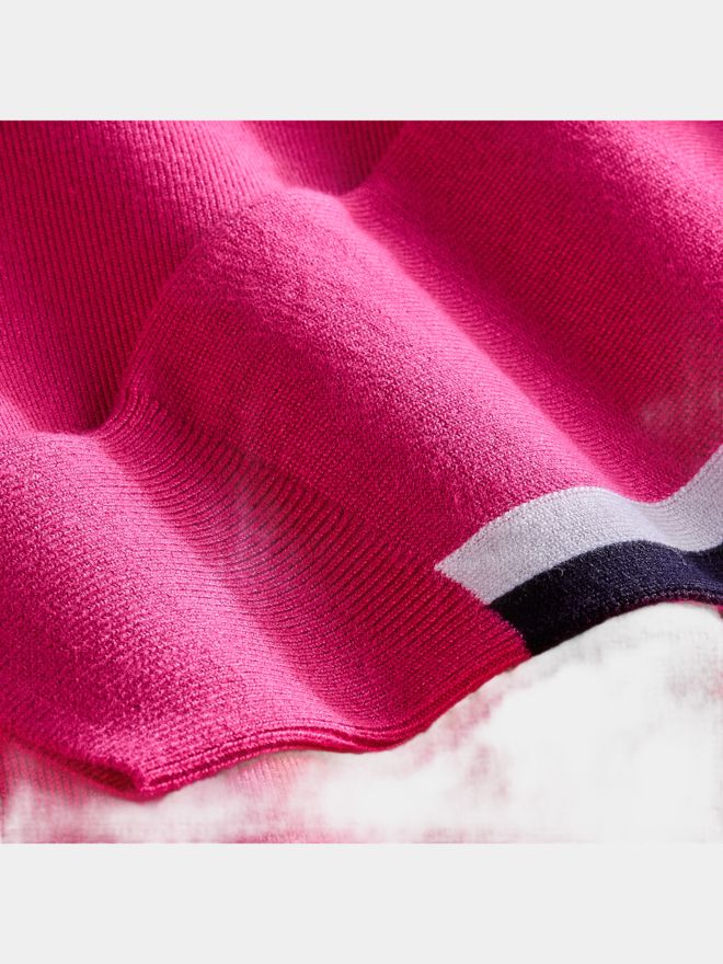 Valiente V-Neck Pullover Strick pink