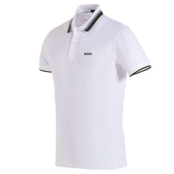 BOSS Paddy AP Heritage Halbarm Polo weiß