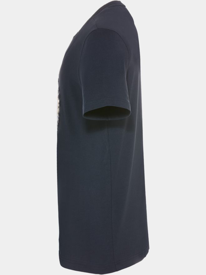 BOSS Tričko s krátkým rukávem Graphic Heritage námořnická modrá