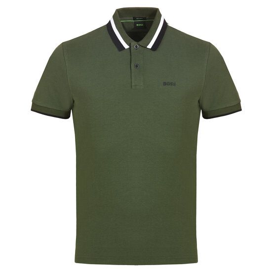 BOSS Paddy AP Heritage Halbarm Polo oliv