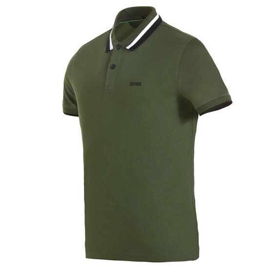 BOSS Paddy AP Heritage Halbarm Polo oliv