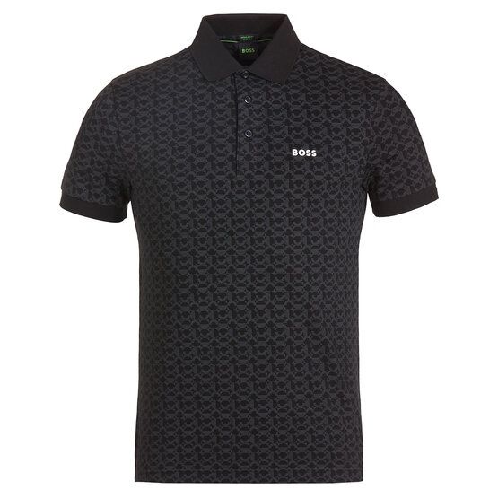 BOSS Paddy Striped C Halbarm Polo schwarz