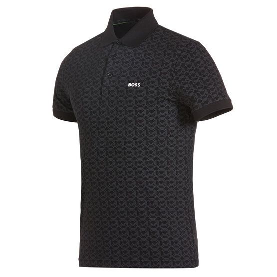 BOSS Paddy Striped C Halbarm Polo schwarz