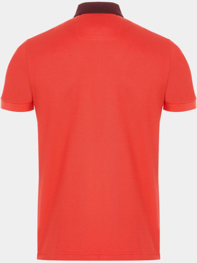 BOSS Paule Rib Polo s krátkým rukávem červená